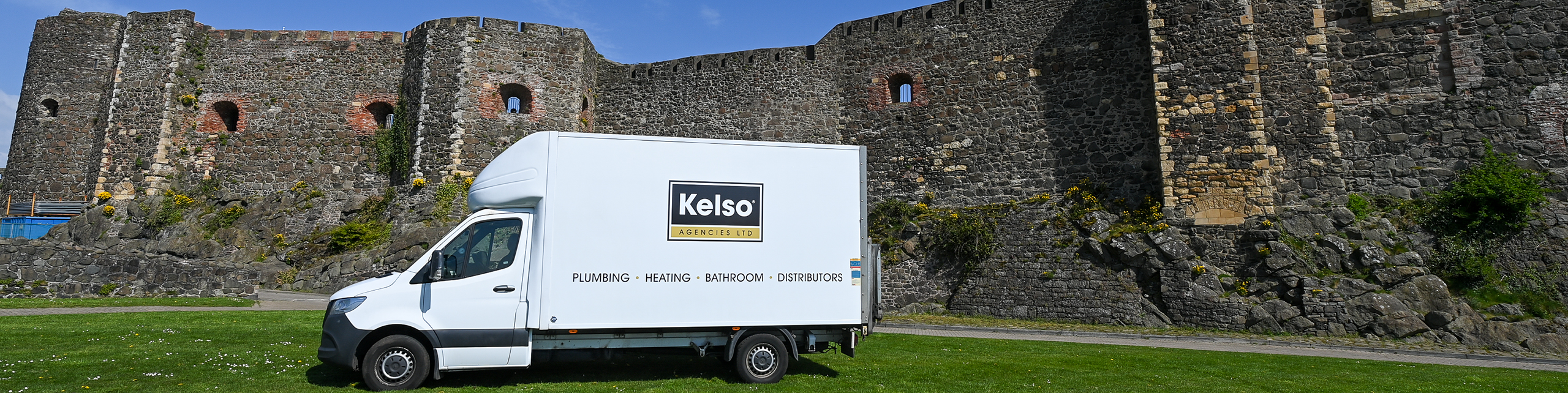 Kelso Agencies van at Carrickfergus Castle